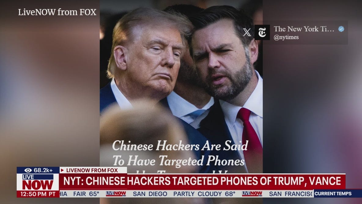 Chinese hackers targeted Trump, Vance phones